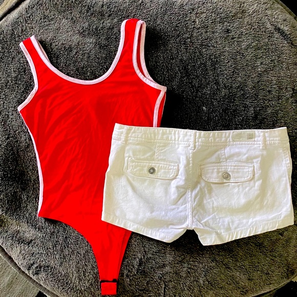 Garage shorts and body suit